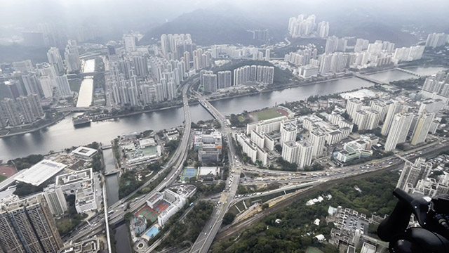 Sha Tin Racecourse and Shatin